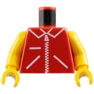 Lego tělo, červená (973p13c02)